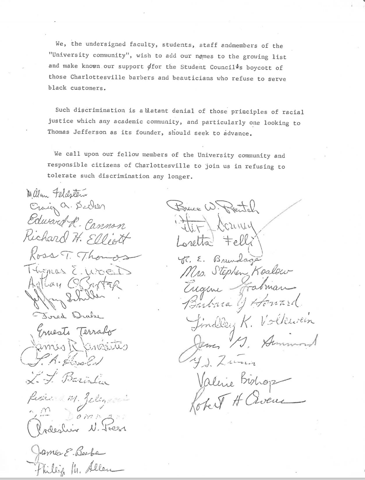 Feldstein Petition